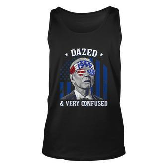 Funny Joe Biden Dazed And Very Confused 4Th Of July 2022 Unisex Tank Top - Monsterry DE