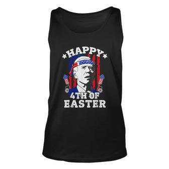 Funny Joe Biden Happy 4Th Of Easter American Flag Hunt Egg Tshirt Unisex Tank Top - Monsterry CA