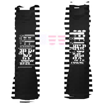Funny July 4Th Beer Cups American Flag Unisex Tank Top - Monsterry