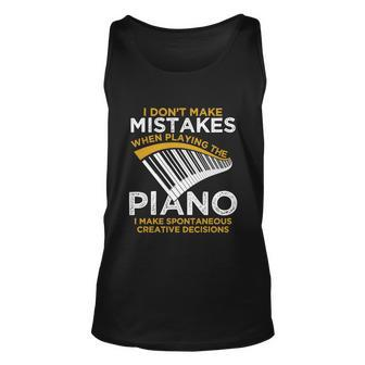 Funny Keyboard Pianist Gifts Funny Music Musician Piano Gift Unisex Tank Top - Monsterry DE