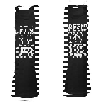 Funny Lazy Halloween Costume Shirt Pretend Im A Deer Costume Men Women Tank Top Graphic Print Unisex - Thegiftio