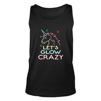 Funny Lets Glow Crazy Party Cool Birthday Party Graphic Design Printed Casual Daily Basic Unisex Tank Top - Thegiftio UK