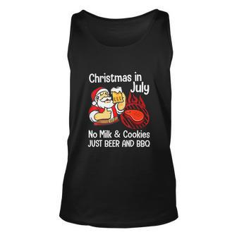 Funny Merry Christmas In July No Milk Cookies Unisex Tank Top - Monsterry