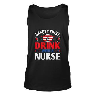 Funny Nurse Wine 4Th Of July Unisex Tank Top - Monsterry CA