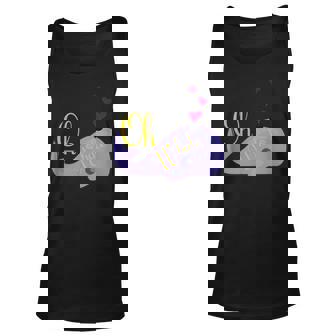 Funny Oh Whale For Marine Mammal Lovers- Purple Men Women Tank Top Graphic Print Unisex - Thegiftio