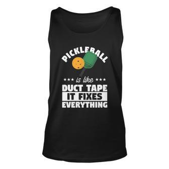Funny Pickleball Paddle Sports Gift Pickleball Player Funny Gift Unisex Tank Top - Monsterry UK