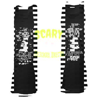 Funny Preschool Director Halloween Nothing Scares Costume V2 Unisex Tank Top - Seseable