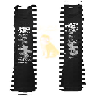 Funny Pug Designs For Women Men Boys Girls Kids Pug Lovers Unisex Tank Top - Thegiftio