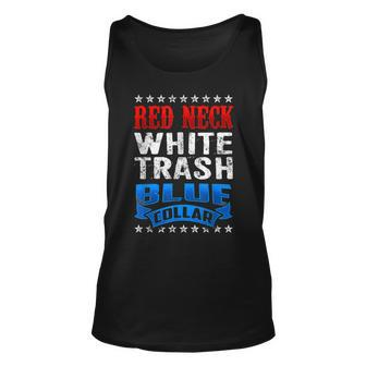 Funny Redneck White Trash Blue Collar Red Neck Men Women Tank Top Graphic Print Unisex - Thegiftio UK
