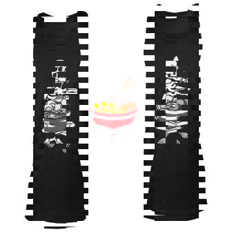 Funny Skeleton Ramen Halloween Anime Lover Kawaii Neko Men Women Tank Top Graphic Print Unisex - Thegiftio