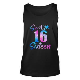 Funny Sweet 16Th Birthday Party Celebration Unisex Tank Top - Monsterry