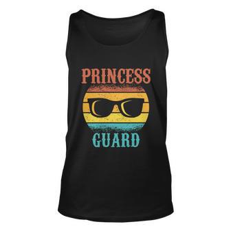 Funny Tee For Fathers Day Princess Guard Of Daughters Great Gift Unisex Tank Top - Monsterry