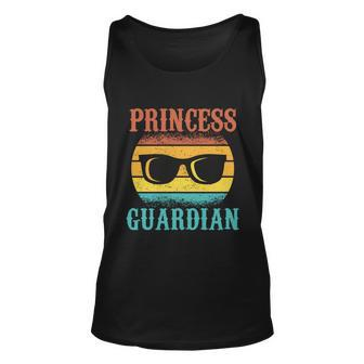 Funny Tee For Fathers Day Princess Guardian Of Daughters Cool Gift Unisex Tank Top - Monsterry AU