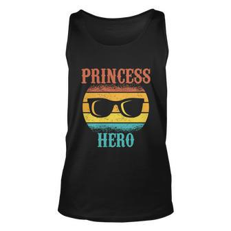 Funny Tee For Fathers Day Princess Hero Of Daughters Meaningful Gift Unisex Tank Top - Monsterry CA