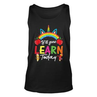 Funny Test Day Teacher Yall Gonna Learn Today Leopard Unisex Tank Top - Thegiftio UK