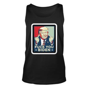 Funny Trump Hope Design Fuck You Biden Unisex Tank Top - Monsterry UK