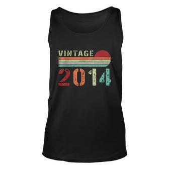 Funny Vintage 2014 Gift Funny 8 Years Old Boys And Girls 8Th Birthday Gift Unisex Tank Top - Monsterry DE