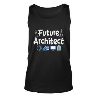 Future Architect Funny Architecture Lover Graphic Cute Gift Graphic Design Printed Casual Daily Basic Unisex Tank Top - Thegiftio UK