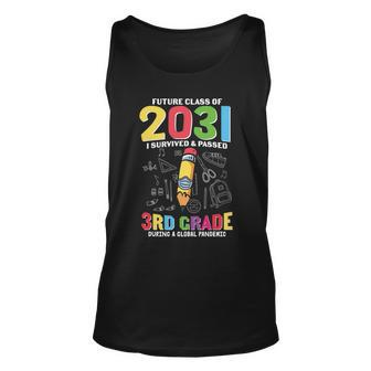 Future Class Of 2031 3Rd Grade Back To School Unisex Tank Top - Monsterry