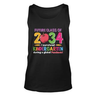 Future Class Of 2034 Kindergarten Back To School First Day Of School Unisex Tank Top - Monsterry AU