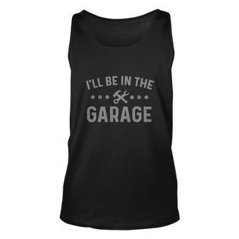 Garage Mechanic Fathers Day Funny Unisex Tank Top - Monsterry