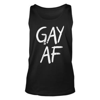 Gay Af Pride Logo Tshirt Unisex Tank Top - Monsterry