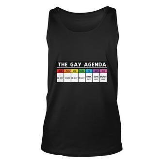 Gay Pride Agenda Lgbt Pride Month Unisex Tank Top - Monsterry