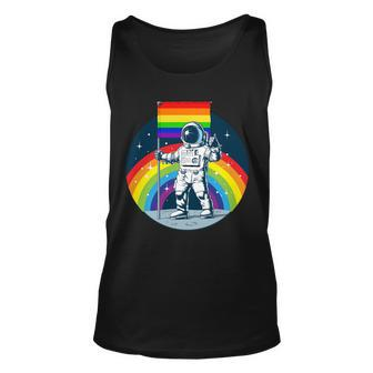 Gay Pride Astronaut Lgbt Moon Landing Unisex Tank Top - Monsterry