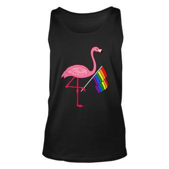 Gay Pride Pink Flamingo Lgbt Pride Month Gifts Unisex Tank Top - Thegiftio UK