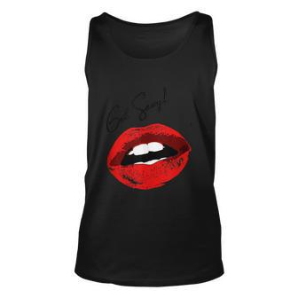 Get Sexy Red Lipstick Lips Sexy Graphic Picture Graphic Design Printed Casual Daily Basic Unisex Tank Top - Thegiftio UK