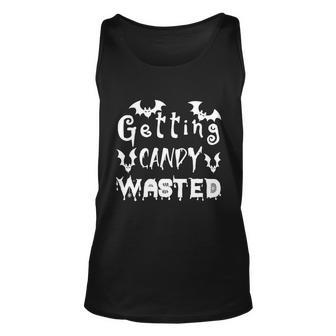 Getting Candy Wasted Halloween Quote Unisex Tank Top - Monsterry