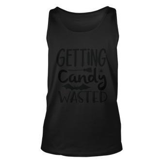 Getting Candy Wasted Halloween Quote V2 Unisex Tank Top - Monsterry