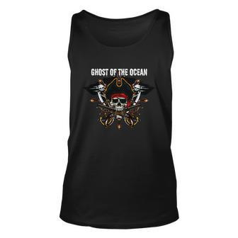 Ghost Of The Ocean Pirate Unisex Tank Top - Monsterry