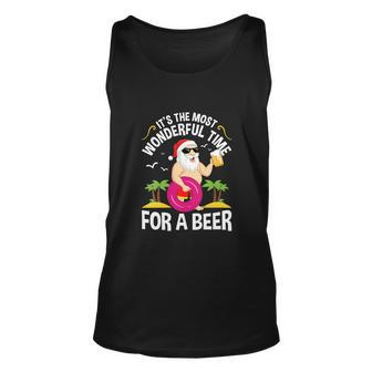 Gift For Christmas In July Summer Funny Unisex Tank Top - Monsterry