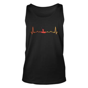 Gift Heartbeat Fishing Anglers Unisex Tank Top - Monsterry