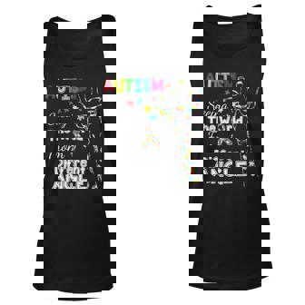 Giraffe Autism Seeing The World From Different Unisex Tank Top - Thegiftio