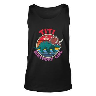 Girl Birthday I Titi I Triceratops I Family Matching Great Gift Unisex Tank Top - Monsterry DE