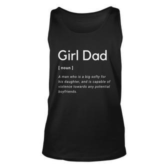 Girl Dad Shirt For Men Fathers Day Gift From Wife Baby Girl Unisex Tank Top - Monsterry UK