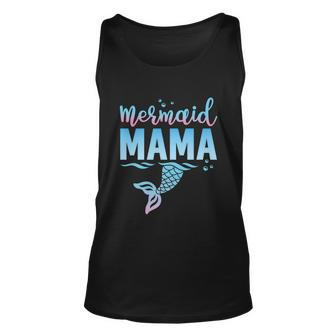 Girls Birthday Mermaid Mama Matching Family For Mom Unisex Tank Top - Monsterry