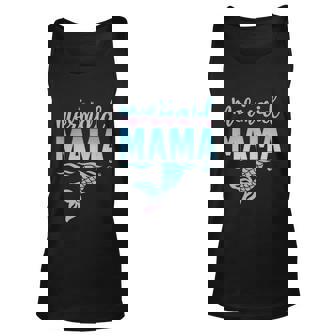 Girls Birthday Mermaid Mama Matching Family For Mom Unisex Tank Top - Monsterry