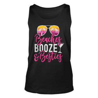 Girls Trip Girls Weekend Friends Beaches Booze & Besties V3 Unisex Tank Top - Seseable