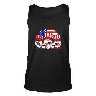 Gnomies 4Th Of July American Flag Fireworks Funny Unisex Tank Top - Monsterry UK