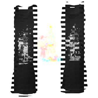 Goat Christmas Lights Funny Goat Pajamas Unisex Tank Top - Thegiftio