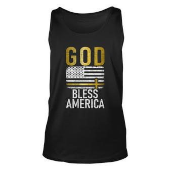 God Bless America Usa 4Th July Independence Gift Unisex Tank Top - Monsterry