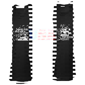 God Bless The Usa American Flag V2 Unisex Tank Top - Thegiftio UK
