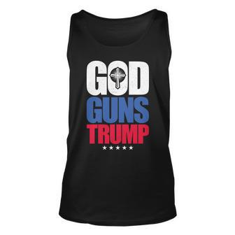God Guns & Donald Trump V2 Unisex Tank Top - Monsterry