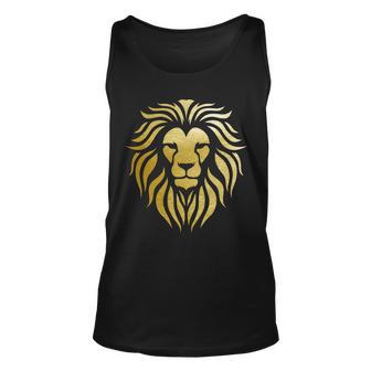 Golden King Lion Tshirt Unisex Tank Top - Monsterry AU