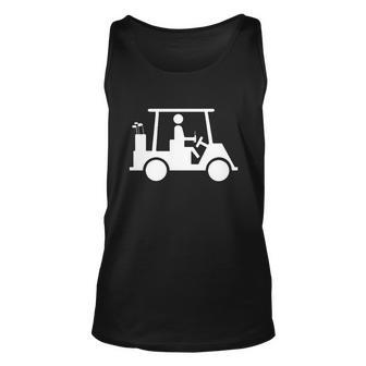 Golf Cart Beer Unisex Tank Top - Monsterry