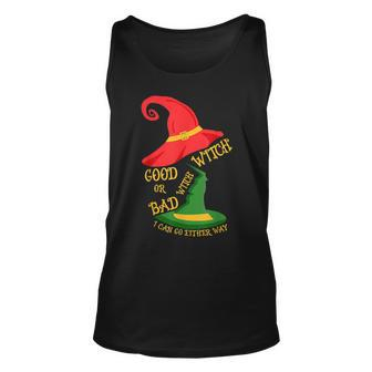 Good Witch Bad Witch I Can Go Either Way Halloween Costume Unisex Tank Top - Seseable