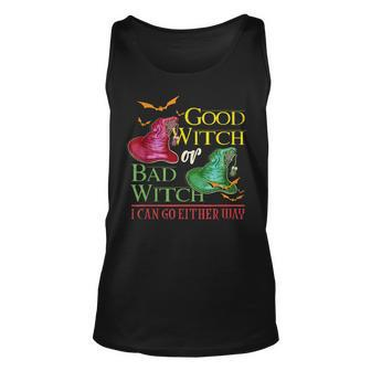Good Witch Bad Witch I Can Go Either Way Halloween Costume V5 Unisex Tank Top - Seseable